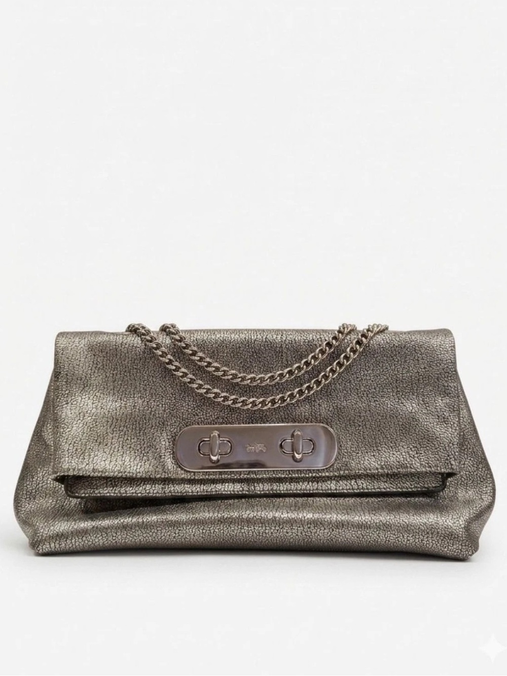 NWOT Coach Swagger 2015 Double Turnlock Clutch/Crossbody Bag - RARE